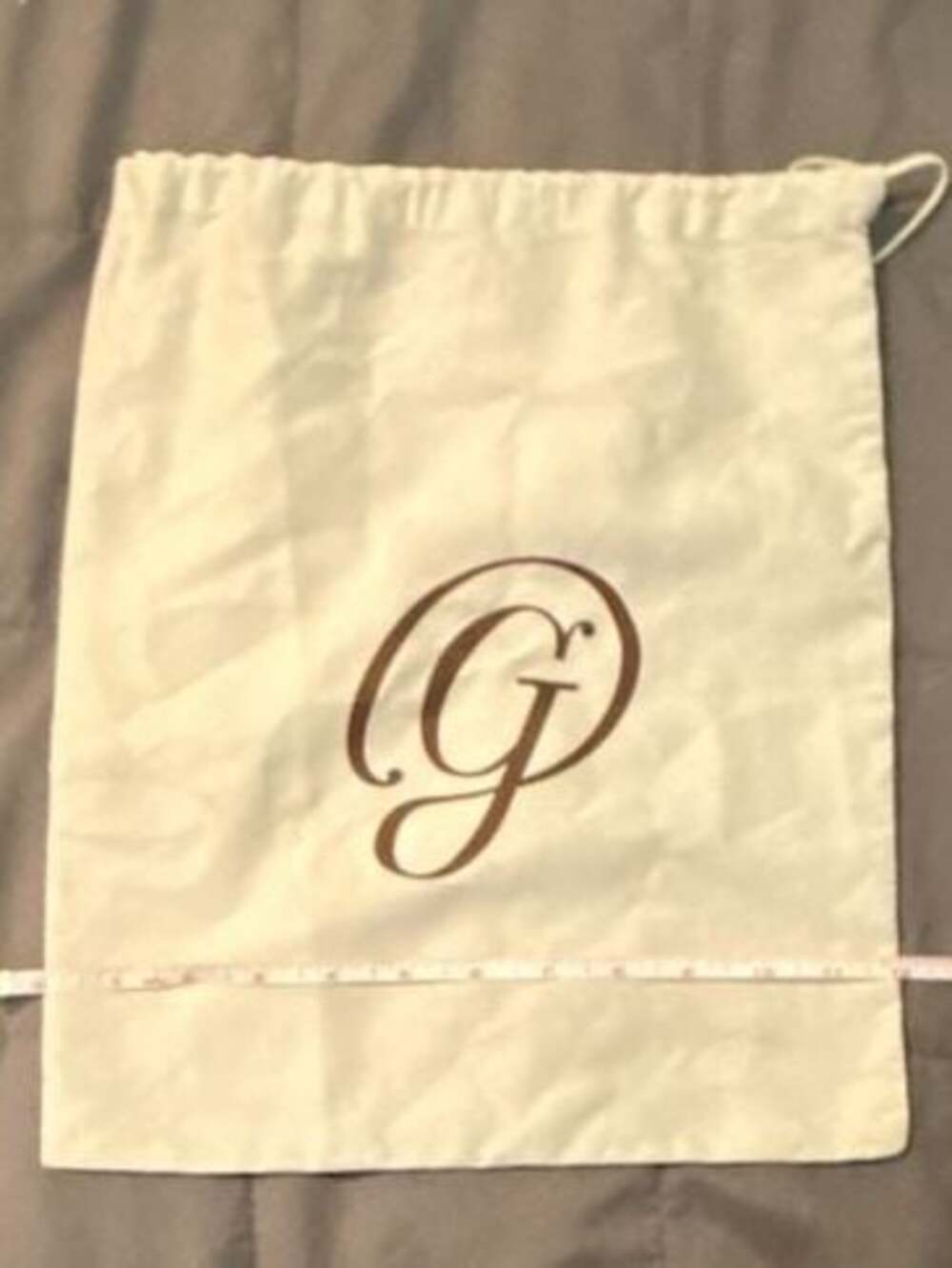 M. Gemi Dust Bag White Storage Travel Protection Drawstring
